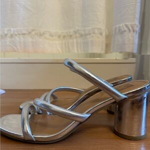 Dolce Vita Strappy Silver Metallic Heel